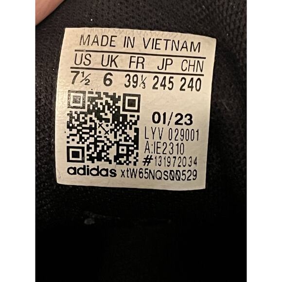 Adidas Bravada 2.0 Platform Skater Sneakers •Women 7.5• Black White Canvas Shoes - Picture 9 of 9